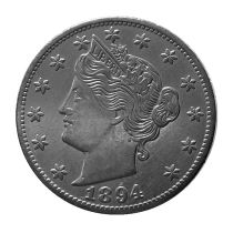 US Five Cents 1894 Liberty Nickel Copy Coins
