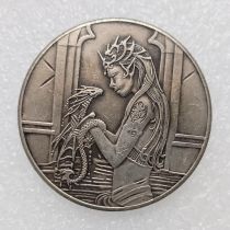 HB(248)HOBO US Morgan Silver Plated Dollar skull zombie skeleton Copy Coin