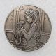 HB(248)HOBO US Morgan Silver Plated Dollar skull zombie skeleton Copy Coin
