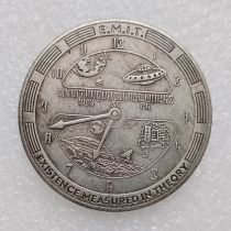 HB(242)HOBO US Morgan Silver Plated Dollar skull zombie skeleton Copy Coin