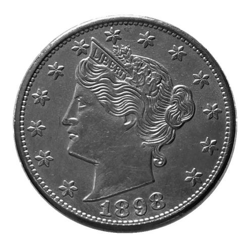 US Five Cents 1898 Liberty Nickel Copy Coins