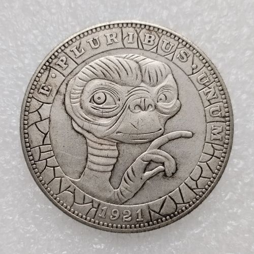 HB(252)HOBO US Morgan Silver Plated Dollar skull zombie skeleton Copy Coin