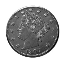 US Five Cents 1907 Liberty Nickel Copy Coins US Five Cents 1907 Liberty Nickel Copy Coins