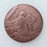 HB(288)HOBO US Copper Dollar skull zombie skeleton Copy Coin