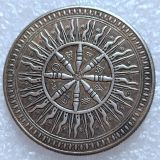 HB(272)HOBO US Morgan Silver Plated Dollar skull zombie skeleton Copy Coin