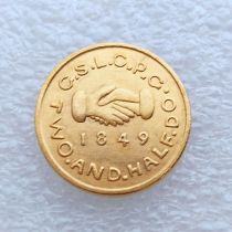 US 1849 Private and Territorial $2.5 GOLD DOLLAR Gold Plated Coin Copy US 1849 Private and Territorial $2.5 GOLD DOLLAR Gold Plated Coin Copy