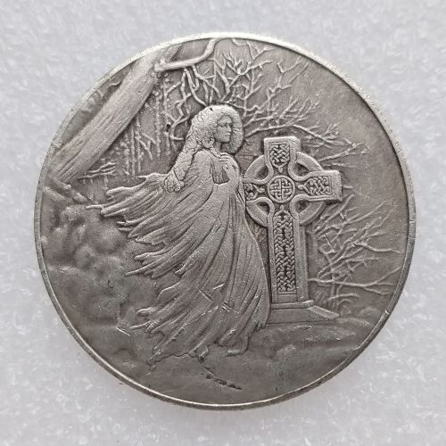 HB(288)HOBO US Morgan Silver Plated Dollar skull zombie skeleton Copy Coin