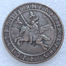 HB(275)HOBO US Morgan Silver Plated Dollar skull zombie skeleton Copy Coin
