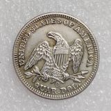 US 1838 P/O SEATED LIBERTY QUARTER DOLLARS Silver Plated Coins COPY