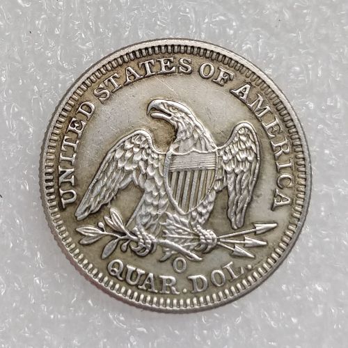 US 1838 P/O SEATED LIBERTY QUARTER DOLLARS Silver Plated Coins COPY