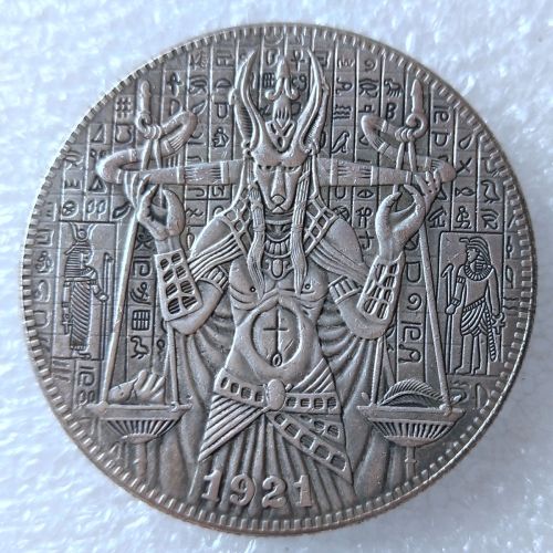 HB(274)HOBO US Morgan Silver Plated Dollar skull zombie skeleton Copy Coin