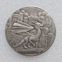 HB(285)HOBO US Morgan Silver Plated Dollar skull zombie skeleton Copy Coin