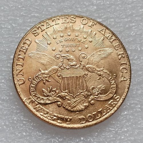 US 1890 Liberty Head TWENTY DOLLARS Gold Plated Copy Coin