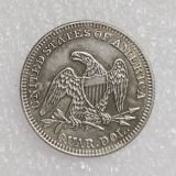 US 1839 SEATED LIBERTY QUARTER DOLLARS Silver Plated Coins COPY