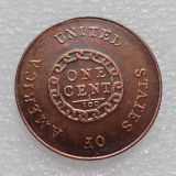 US 1793 Flowing Hair Cent Copper Copy Coin