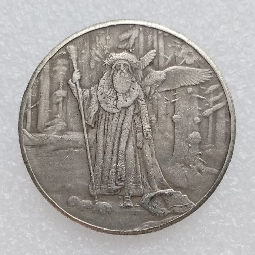 HB(286)HOBO US Morgan Silver Plated Dollar skull zombie skeleton Copy Coin
