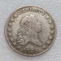 USA 1795 Flowing Hair Half Dollar Half Dollar Patterns Silver Plated Copy Coin(32.5mm)