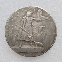 HB(287)HOBO US Morgan Silver Plated Dollar skull zombie skeleton Copy Coin