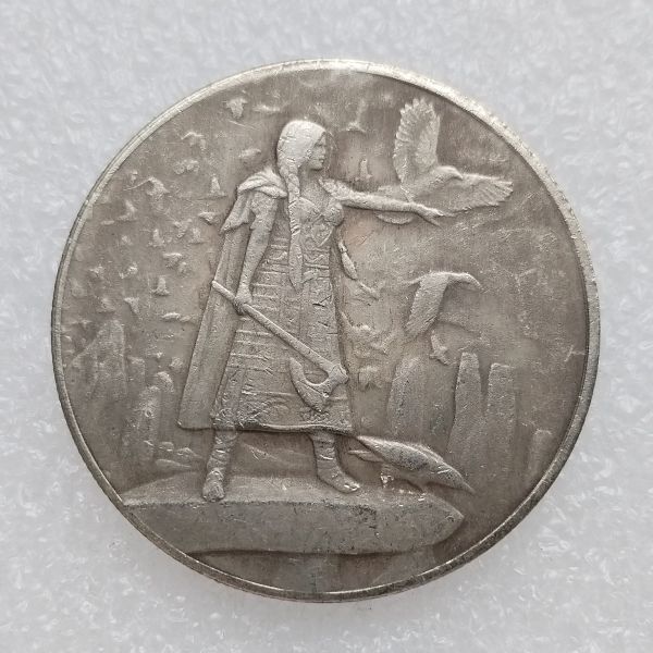 HB(287)HOBO US Morgan Silver Plated Dollar skull zombie skeleton Copy Coin