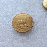 South Africa 1973 1 Ounce Krugerrand Gold Plated Copy Coins 32.7mm