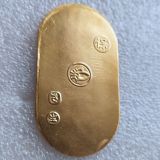 Japan 1 kopan gold plated coin copy 1 Ryō  Tenpō Koban