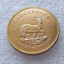 South Africa 1972 1 Ounce Krugerrand Gold Plated Copy Coins 32.7mm South Africa 1972 1 Ounce Krugerrand Gold Plated Copy Coins 32.7mm