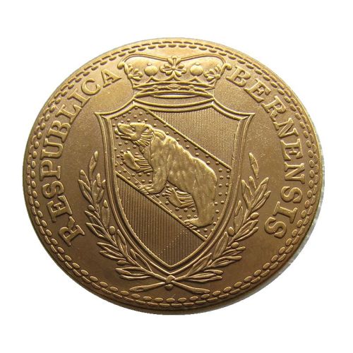 1796 Switzerland 4 Ducat Gold Plated Copy Coin
