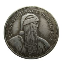 Hobo 1965 Switzerland 5 Francs Silver Plated Copy Coin Hobo 1965 Switzerland 5 Francs Silver Plated Copy Coin