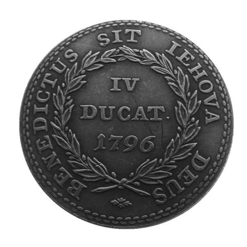 1796 Switzerland 4 Ducat Silver Plated Copy Coin