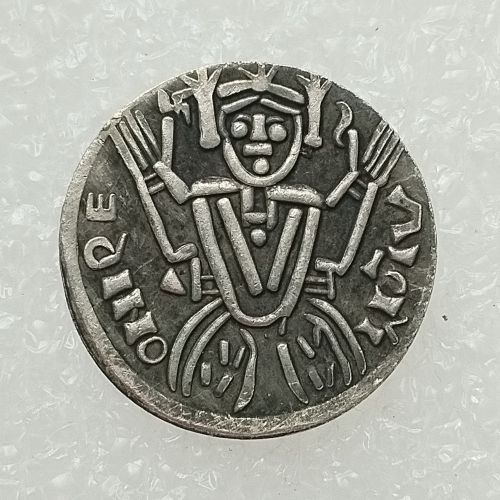 HU(01) Hungary 1063-1074 Obulus-Salamon Silver Plated Copy Coin(17.5mm)