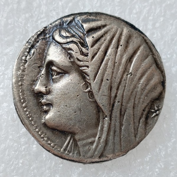 G(99)Ancient Greek Silver Plated Copy Coin