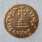 Byzantine Empire Turkey 1 Solidus 654-659 Constans II and Constantine IV Gold Plated Copy Coin