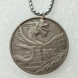 P(34) Hobo 189 Morgan Silver Plated Coin Pendant
