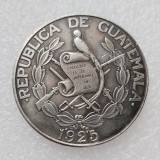Guatemala 1925 1 Quetzal Silver Plated Copy Coin