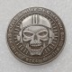 HB(297) US Morgan Silver Plated Dollar Air Force Zombie Skeleton Copy Coin