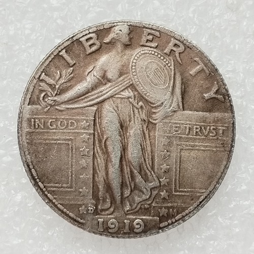 90% Silver US 1919-D Standing Liberty Quarter Dollar Copy Coin