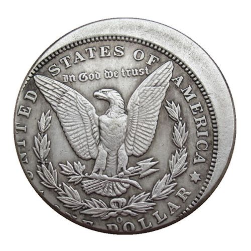 90% Silver US 1884-O Off-Center Morgan Dollar Silver Copy Coin