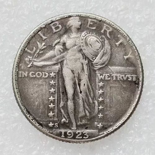 90% Silver US 1923-S Standing Liberty Quarter Dollar Copy Coin