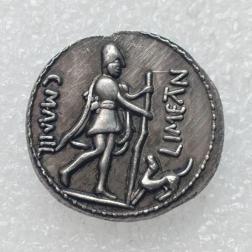 G(112)Ancient Greek Silver Plated Copy Coin About 26mm