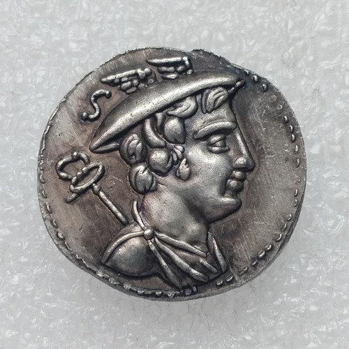 G(112)Ancient Greek Silver Plated Copy Coin About 26mm
