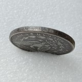 HB(299) US Morgan Silver Plated Dollar Coast Guardskull Zombie Skeleton Copy Coin
