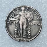 US 1919 D Standing Liberty Quarter Dollar Silver Plated Copy Coin