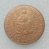 UF46 Great Britain 1 Sovereign Henry VII Gold Plated Copy Coin 36mm