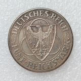 DE(65) Germany 5 Reichsmark Liberation of Rhineland 1930 Silver Plated Copy Coins