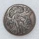 HB(312) US Morgan Silver Plated Dollar The Book of Death Zombie Skeleton Copy Coin