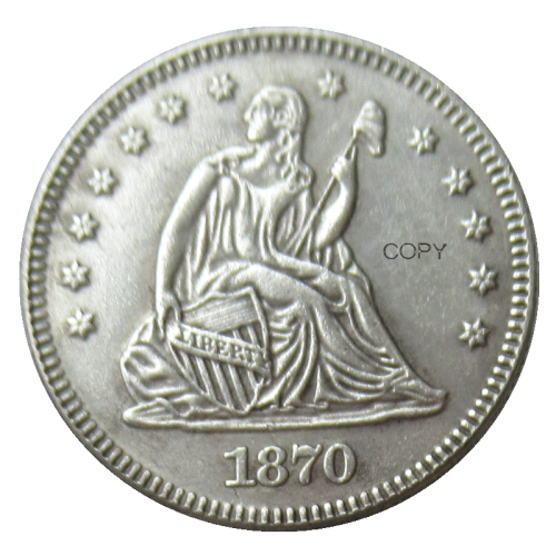 90% Silver US  Seated Liberty Quarter Dollar Copy Coin