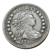 90% Silver US 1796 Draped Bust Quarter Dollar Copy Coin
