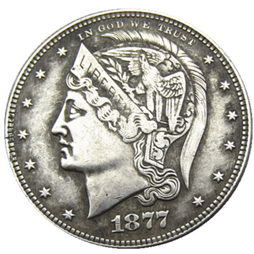 90% Silver USA 1877 Helmeted Head Half Dollar Patterns Copy Coin