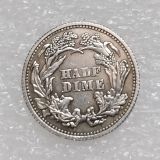 90% Silver US 1865 1866 P/S(Mintmark Below) Liberty Seated Half Dime Legend Obverse Copy Coins Mercury Dime Copy Coin