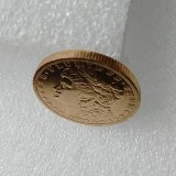 Copy USA Fantasy Morgan Five Dollars 1888 Commemorative Gold Plated Beautiful Coins Diameter 22MM